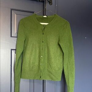 Green Cashmere J. Crew Sweater, size small